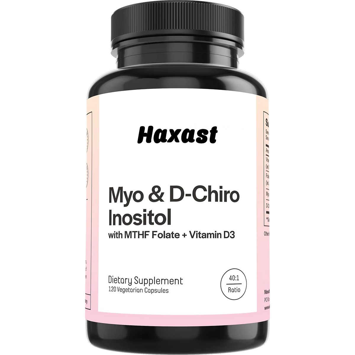 Haxast® Myo-Inositol & D-Chiro Inositol + MTHF Folate + Vitamin D3